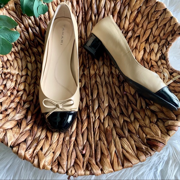 Tahari | Leather Cap Toe Block ‘Maisy’ Heel - Picture 3 of 8